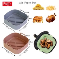 COD New Airfryer Silicone Basket Air Fryer Oven Baking Tray Pizza Fried Chicken Airfryer Pan Liner Pot A