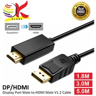 1080P DISPLAY PORT TO HDMI CABLE ADAPTER CONVERTER DP TO HDMI / DISPLAY PORT TO DISPLAY PORT DP TO D