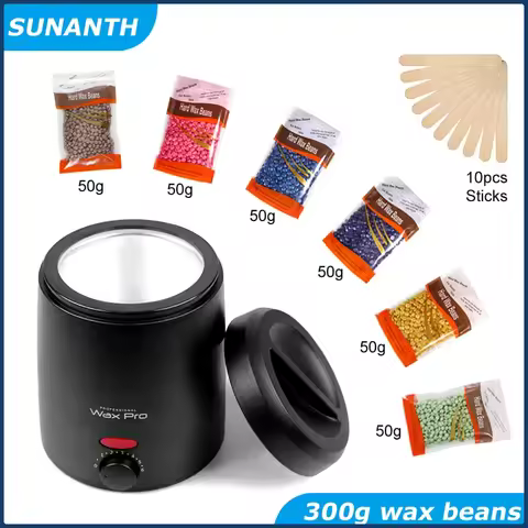 Hair Removal Wax Heater Kit Professional Hard Wax Beans Epilator Wax-melt Pot Waxing Machine Hot Fil