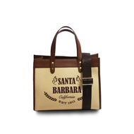 Santa Barbara Polo &amp; Racquet Club Microfiber Trimmed Canvas Tote Bag (91819-004)