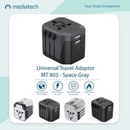Mediatech Universal Travel Adapter 4 In 1 Mt-803 Dual Usb Charger
