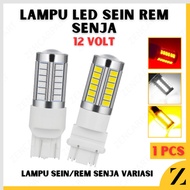 lampu 33 led T20 W21W 7440 Mundur Sein Sign Tancap Mobil Motor DC 12V