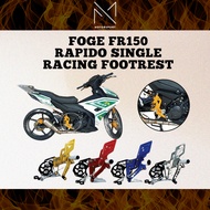 RAPIDO VOGE FR150 Single Racing Footrest With Sprocket Cover Fr 150 Tempat Letak Kaki Racing Set