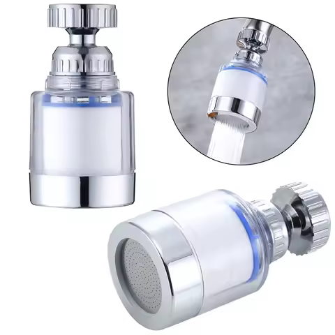 Tap Filter with PP Cotton Filter Element Transparent Tap Water Filter Interchangeable Filter Element