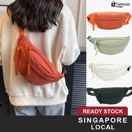 [SG SELLER] Unisex Trendy Crossbody Bag Large Capacity Waist Pack Sports Casual Chest Bag