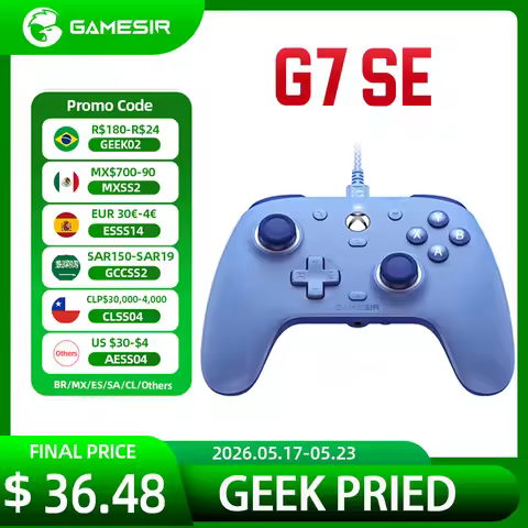 New Color GameSir G7 SE Xbox Wired Gamepad Gaming Controller Blue Purple with Hall Effect Joystick f