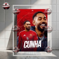 CUNHA POSTER WITH HIGH QUALITY CRYSTAL GLASS FRAME