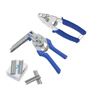 ☽Animal Wire Cage Clamp Automatic Pliers/ Hog Ring Pliers + M Nails Bird Rabbit Cage Installatio A☻