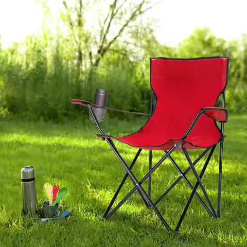 Portable Foldable Lightweight Camping Stool Chair for Beach Travel Backpacking 80x50x50cm, Customize