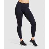 Gymshark Fit Seamless Mid Rise Leggings Black/White Pants Original Ori