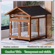 Dog House Indoor Solid Wood Dog House Outdoor Dog House Dog House Rainproof and Sunproof Outdoor Dog