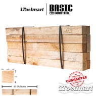 BASIC INDUSTRIAL Pine Wood Pallet Size 2 x 2 Inches Length 67 Cm. (10 Pieces)