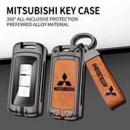 [Ready Stock]Car key case for Mitsubishi L200 ASX Outlander Eclipse Cross Pajero Sport Lancer metal 