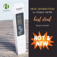 4 In 1 EC/TDS/PPM/Temp TESTER  - Agriculture Hydroponic Meter / Water Treatment / Chemical PPM