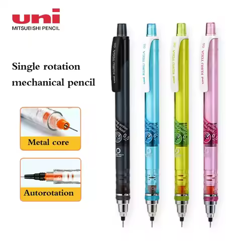 Uni KuruToga Mechanical Pencil, 0.5mm Smudge-Proof Auto Lead Rotation Writing/Drafting/Drawing Pen J