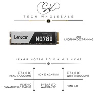 [SK TECH] LEXAR NQ780 PCIE 4.O 2TB M.2 NVME SSD R: 7000MB/S W: 5000 MB/S (LNQ780X002T-RNNNG) 5-YR LT