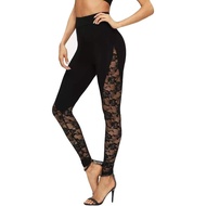 Legging Fesyen Bersaiz Besar dengan Poket Wanita Seksi Patchwork Fesyen Seluar Yoga Kasual Legging S