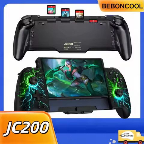 BEBONCOOL JC200 For Nintendo Switch / Switch Oled RGB Controller 1000mAh 6-Axis Gamepad With Card Ca