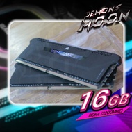 ram 16GB DDR4 8x2 VENGEANCE RGB PRO SL 3200Mhz (BLACK) แรมพีซี มือสอง + ประกัน 7 วัน Demons moon