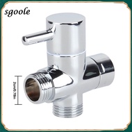SGOOLE 1/2 T-Adapter 3-Way Water Diverter Valve Athroom Accessories Toilet Bidet Sprayer Bathroom Accessories Connector Separator