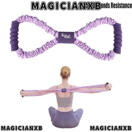 MAGICIANXB 8-Line Puller, Multi-functional Silicone Rope Yoga Tensioner, Portable 10/15/20 Pounds Re