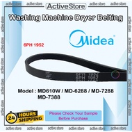 Midea Washing Machine Dryer Belting 6PH1952 MD610W MD-6288 MD-7288 MD-7388 Belting Dryer