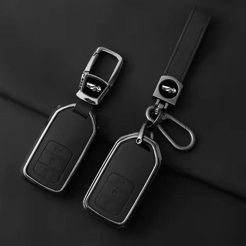 Metal Leather Car Key Case Cover For Honda Accord EX EXL Civic CRV Jazz Jade Fit City Odyssey XR-V H
