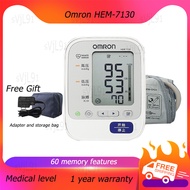 เครื่องวัดความดัน Omron รุ่น HEM-7130 Omron Blood Pressure Monitor เครื่องวัดความดัน ปลอกแขนใหญ่ 22-42 เซนติเมตร แถมฟรี Adapter Omron 2-year Warranty Omron วัดความดัน