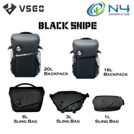 VSGO BLACK SNIPE 1L/3L/6L Sling Bag 16L/20L Camera Backpack Camera Bag Shoulder Messenger Bag Vlog P