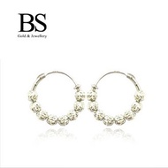 BS JEWELLERY 375(9K) WHITE GOLD 0.40 EARRING