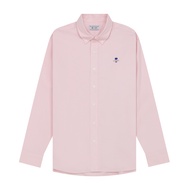 Giordano Mens Embroidery Oxford Slim Shirts 01045043002 เสื้อเชิ้ตผู้ชาย เสื้อจิออดาโน