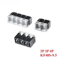 5Pcs KF48S-9.5 2P 3P 4P PCB Connector Traight Plug with Protective Cover Pitch 9.5mm 300V 20A Fence 