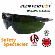 แว่นเชื่อมเซฟตี้ ตัดรังสีอินฟาเรด ทรงสปอร์ต Safety glasses ZEEN PERFECT Infrared Lens 92056IR Catago