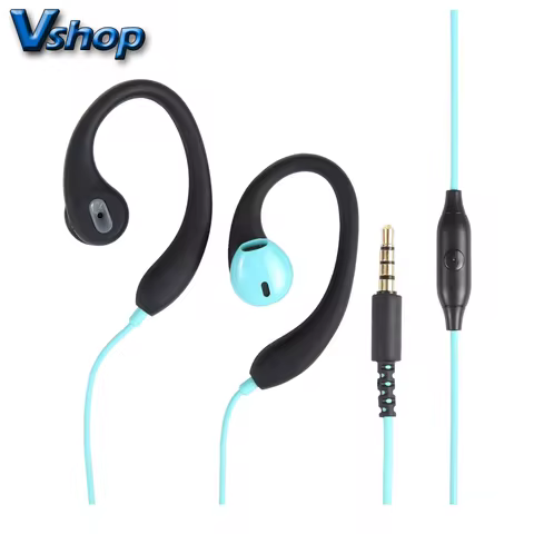 Mucro R12 Wired Stereo Over-Ear 1.2m Sports Earphone