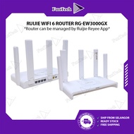 FunTech Ruijie RG-EW3000GX WiFi 6 Router Dual-WAN Gigabit Router High Speed Dual Band 2.4GHz + 5Ghz 