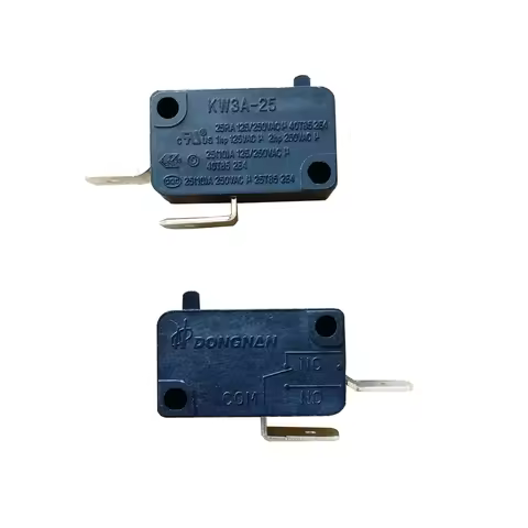 KW3A-25 125V/250V NO Normally Open 2 Pins 25A Microswitch Micro Switches, 2-Packk