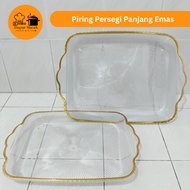 Rectangular Basi + Lid Plastic Tray/ Serving Tray/ Buffet/ Fruit Tray/ Clear/