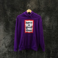 Have A Good Time Frame Logo Hoodie - Purple