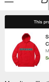 supreme 2018ss cord collegiate logo hooded s  帽t燈絲絨