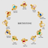 KAMASSI Cincin batu kelahiran tahan karat boleh laras Ring Adjustable Hipoalergenik NR3802-R