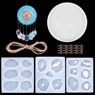 25 Pcs Pendant Epoxy Mold Set Silicone Mold Diy Making Wind Chime Jewelry Crystal Resin Epoxy Mold