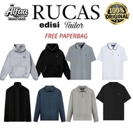 100% Original Rucas Tailor Free paperbag POLO longsleeve knit texture Essentials Hoodie ultra Stitch