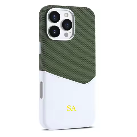 For lphone 14 12 13 15 16 17 Pro Max Luxury Leather PU Magnetic Covers Personalise Initial letters M