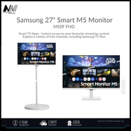 Samsung 27" Smart Monitor M5 M50F FHD | LS27FM501EEXXS (White) |  LS27FM500EEXXS (Black) with Monito