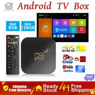 【Shipping From Malaysia】Smart tv Android 10.0 TV BOX Amlogic S905L2 Quad Core 2.4G&amp;5G Wifi Bluetooth 8GB+128GB 4K Android Smart Tv Box for not Smart Tv Malaysia