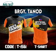 【Free Custom Name & Number】Barangay Official Full Sublimation T-shirt 3D T-Shirt Breathable Short Sl