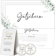 50 blank vouchers to fill in yourself, printed on premium paper, voucher template, voucher card, gif