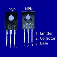 BD-139 BD-140 Transistor Pinout BD 139 NPN BD 140 PNP Television