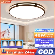 Cilicic | Lampu Siling 3 Warna dengan Remote | Desain Bulat Ringkas, 36W | Hadiah Ideal untuk Rumah 