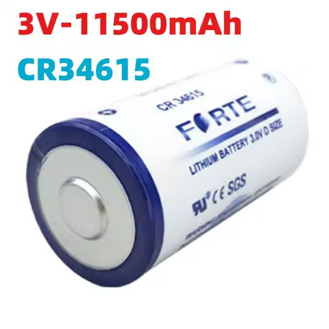 CR34615 3V D Size Battery Not Rechargeable Lithium Batteries for Temperature Detectors Water Meters 